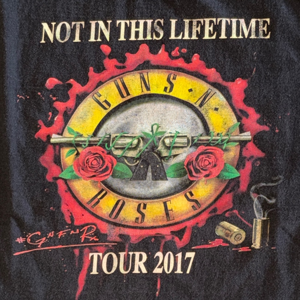 Guns N' Roses "Not In This Lifetime" Tour 2017 Tee vintage band t-shirt